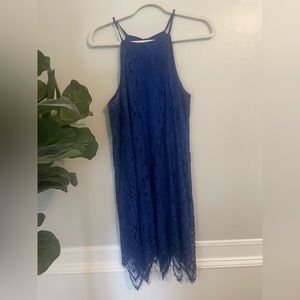 Blue lace dress L